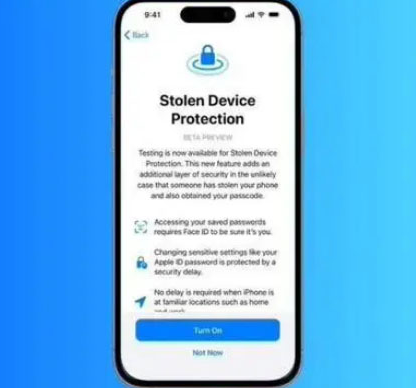 得荣苹果授权维修店分享被盗设备保护功能开启方法 